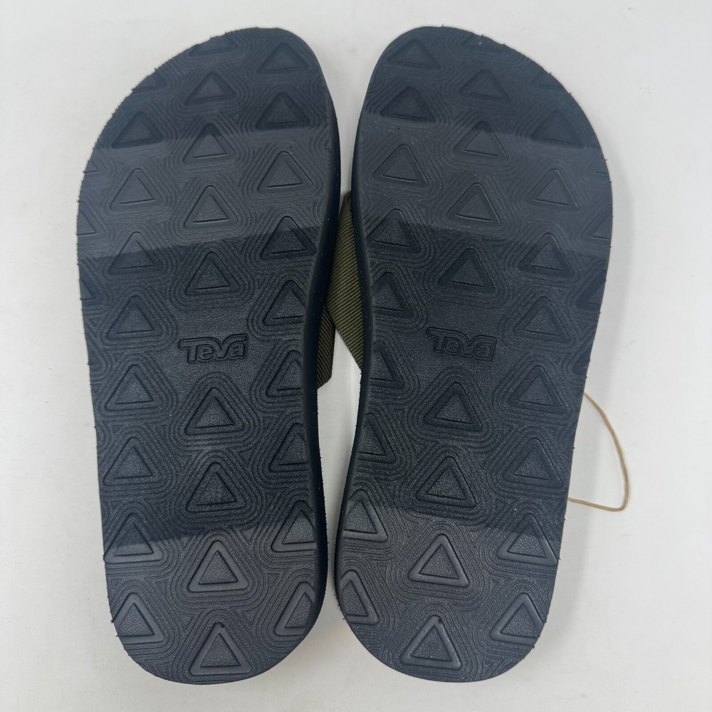 NWT Teva Reflip Flip Flops Sandal Black and Olive 1124051 Men's Size 8 - Picture 7 of 8